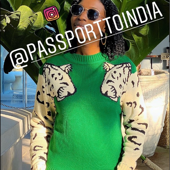 WILD WHITE LEOPARD COURAGEOUS SWEATER - Picture 9 of 10